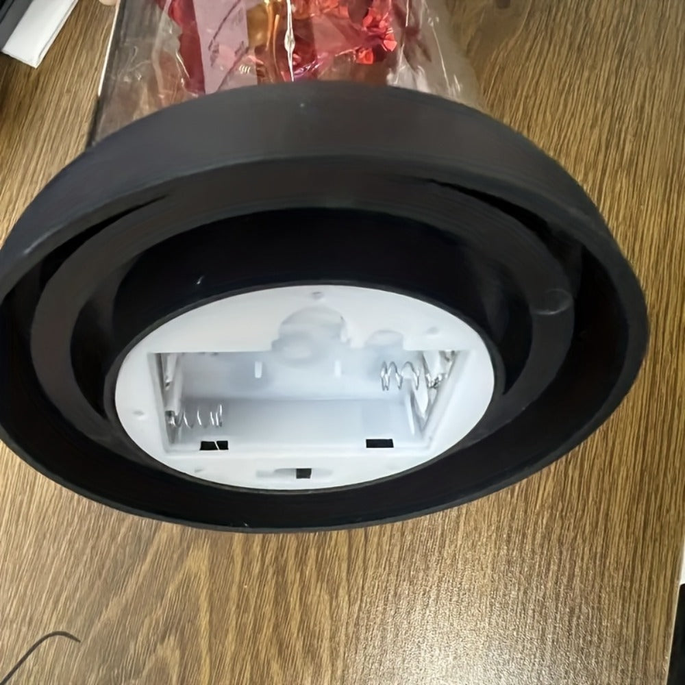 LED Rose Flower in Glass Dome, Eternal Foil Rose with LED Light, Romantic Valentine's Day Gift for Girlfriend