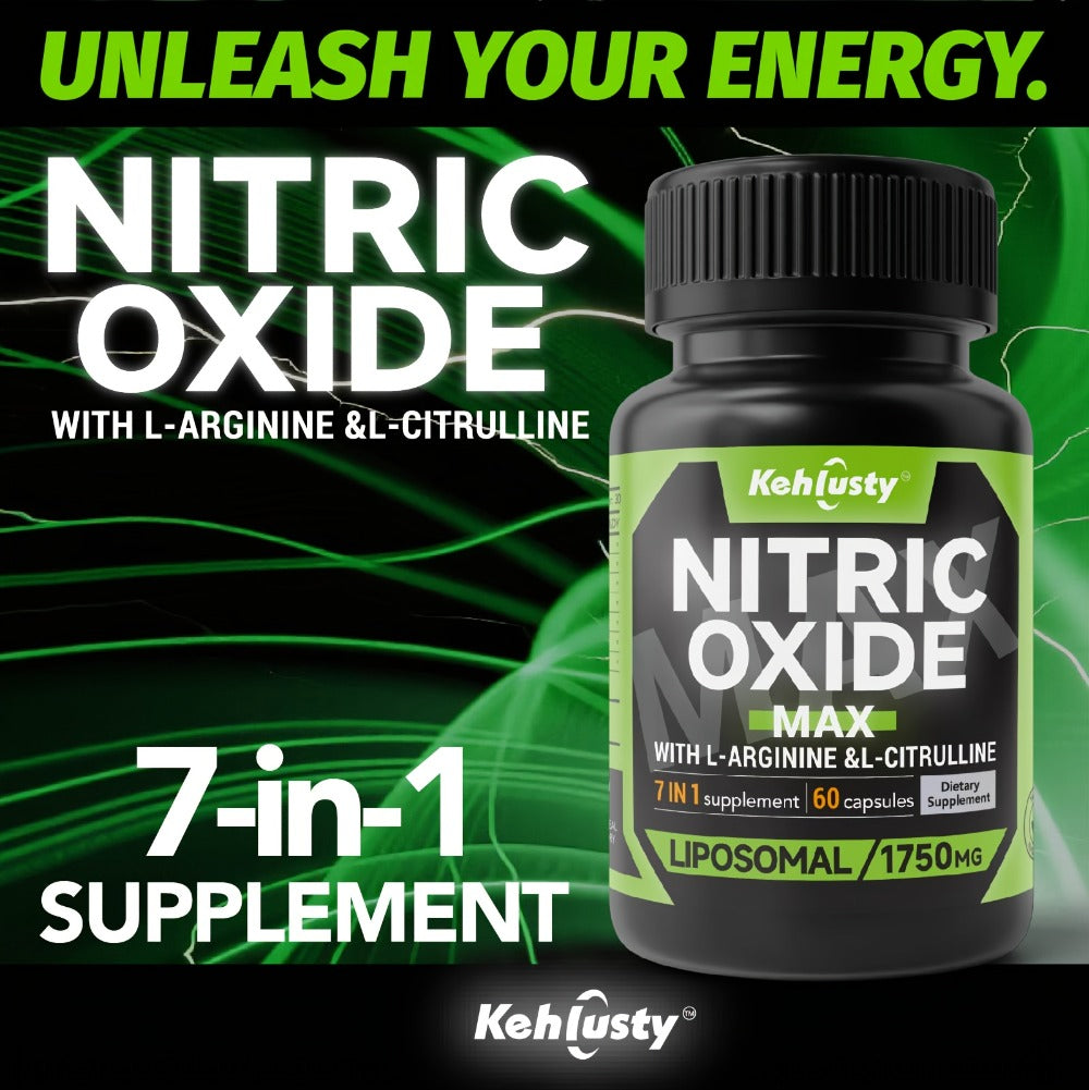 L-Arginine & L-Citrulline Supplement 7-in-1 with Maca Root, Beetroot & Nitric Oxide Booster - Stamina