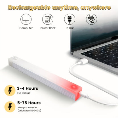 Under Cabinet Lights Motion Sensor 12 Pack USB Rechargeable Wireless Magnetic LED Night for Home Cooking, Dining and Outdoor Meals