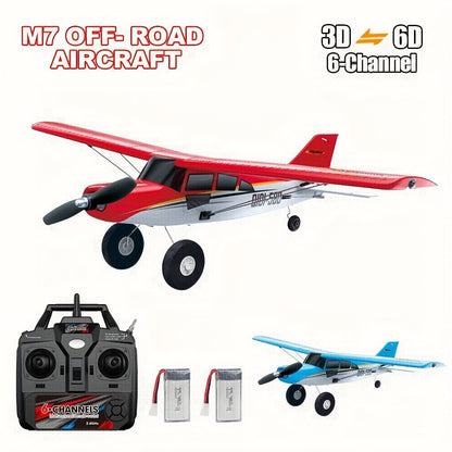 Brushless Fixed Wing RC Plane 6-Channel 6-Axis Gyro 3D Aerobatic Stunts 2 Batteries Included