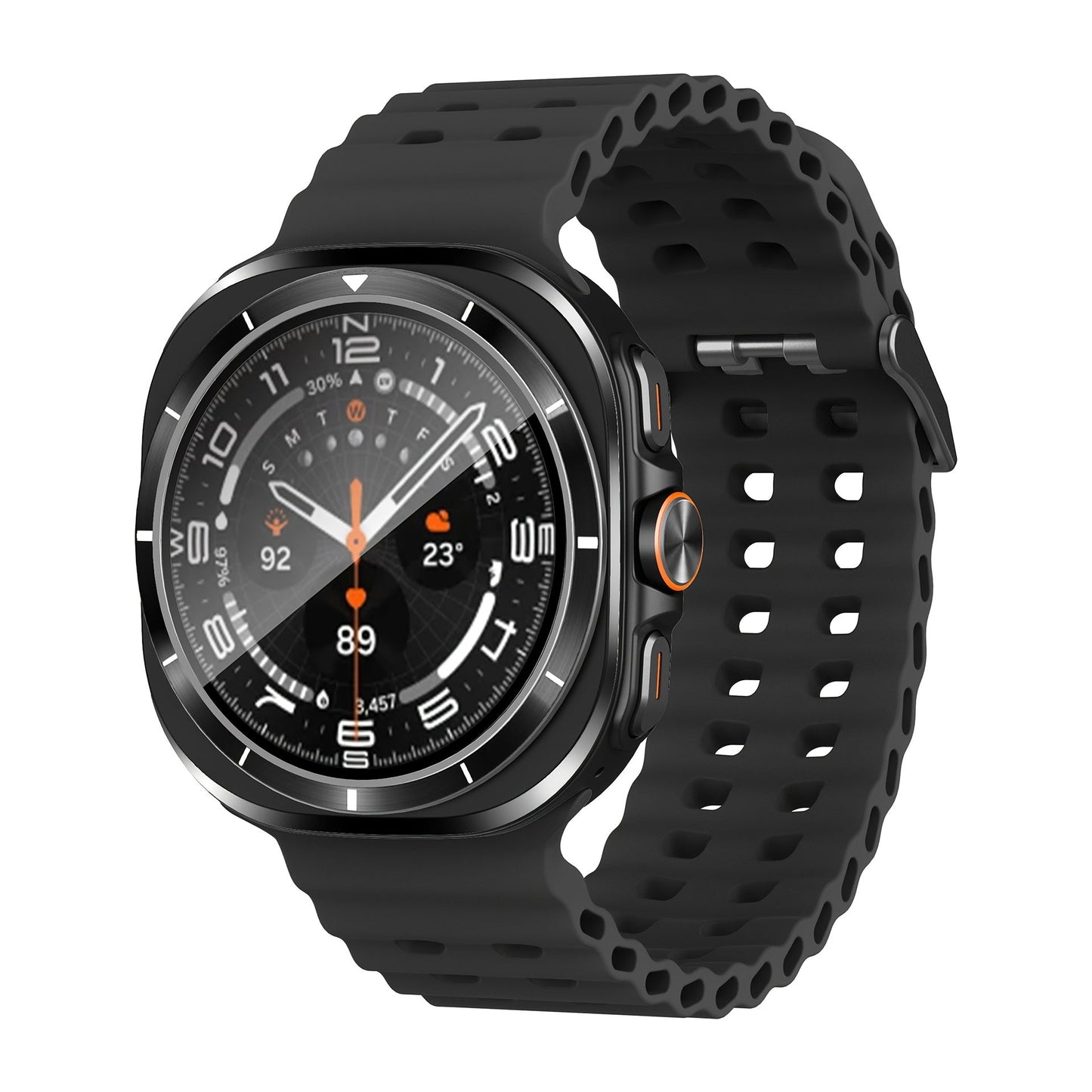 Smart Watch Round Fitness Display with Call and Message Alerts, 100+ Sport Modes and Three Band Colors