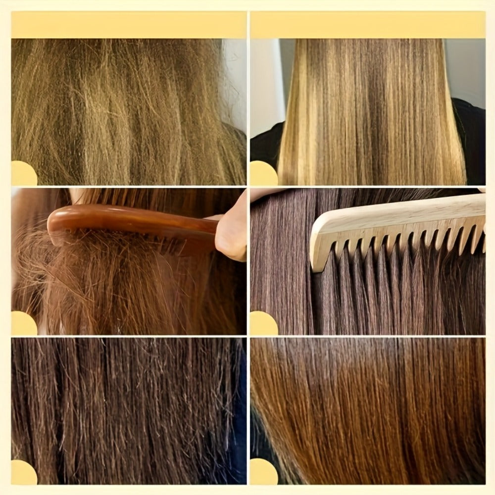 Frizz Control Hair Straightening Cream with Protein 100ml 3.38oz, Deep Smoothing Treatment, Strengthens & Softens