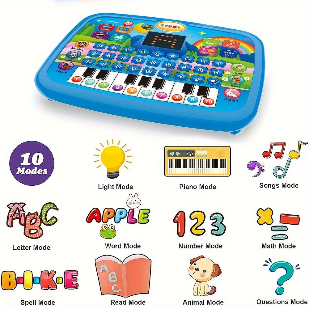 Educational Learning Machine for Kids with 2.2" Screen Alphabet Numbers Music Animals Piano Keys