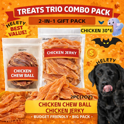 Dog Treats BLACK DUCK Chicken Jerky with Four Retained Count and Weight-Labeled Package Options for Reward Use