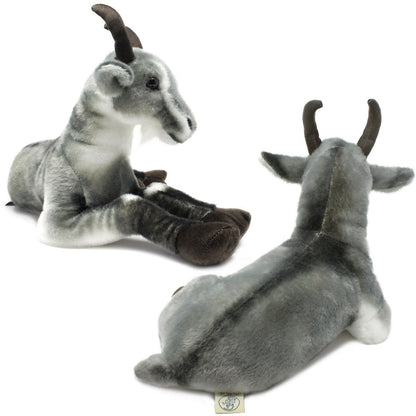 Stuffed Animal Patrick Pygmy Goat in 18-Inch Size with Acrylic Plush Fabric and Care for Character Display, Room Decor and Gift Presentation