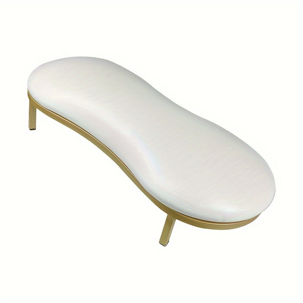 Nail Arm Rest with Metal Base Ergonomic Microfiber PU Cushion 15 Degree Tilt – Luxury Manicure Wrist Rest for Nail Salon Professional Nail
