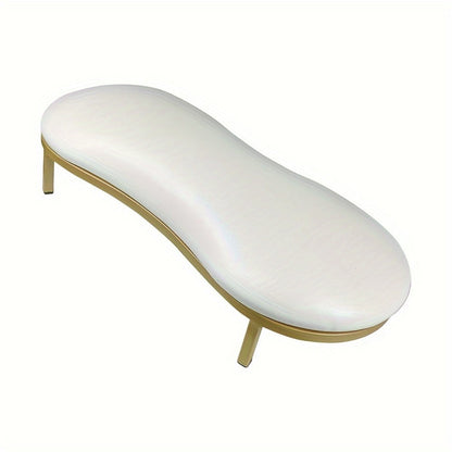 Nail Arm Rest with Metal Base Ergonomic Microfiber PU Cushion 15 Degree Tilt – Luxury Manicure Wrist Rest for Nail Salon Professional Nail