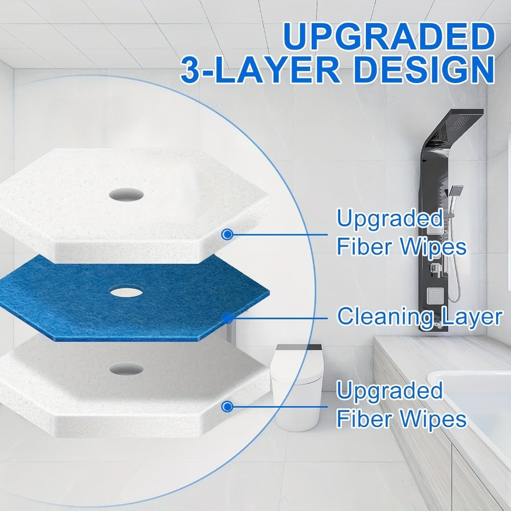 Toilet Brush Refills Compatible with Clorox Toilet Wand Replacement Heads Upgraded Fiber for Entryways, Bedrooms and Living Spaces