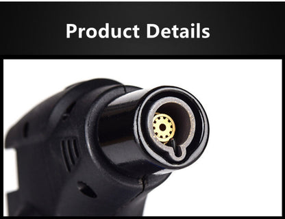 Butane Torch Lighter 6pcs Big Jet Flame Refillable & Adjustable Mini Blow Torch - Gift Box Set for Camping