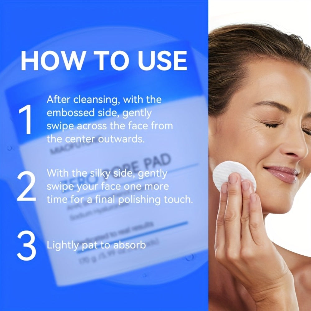 Exfoliating Face Cleansing Pads Pore Minimizing Blackhead Whitehead Remover Deep Cleansing for Bath Time, Home Spa and Personal Care