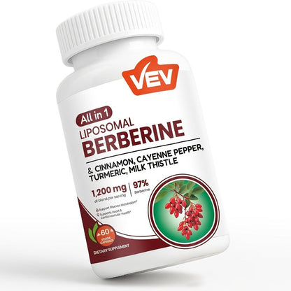 Berberine Supplement with Ceylon Cinnamon, Beet Root & Turmeric, Blood Sugar Support, Metabolic Health