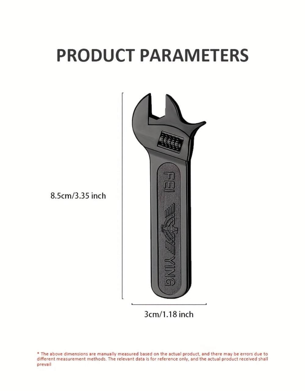 Spanner Shape Novelty Lighter, Refillable Butane Windproof Metal Lighter, Cool Gadget Gift for Men