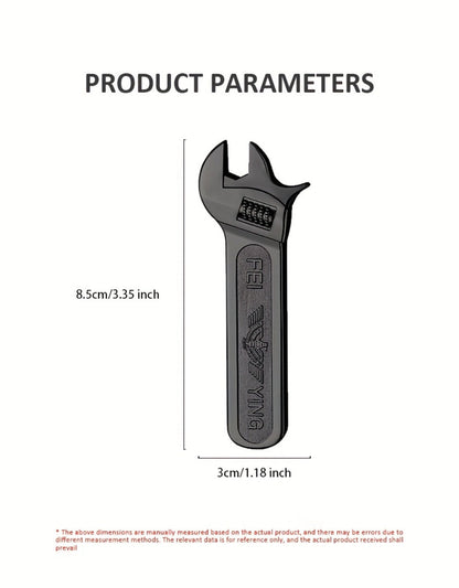Spanner Shape Novelty Lighter, Refillable Butane Windproof Metal Lighter, Cool Gadget Gift for Men