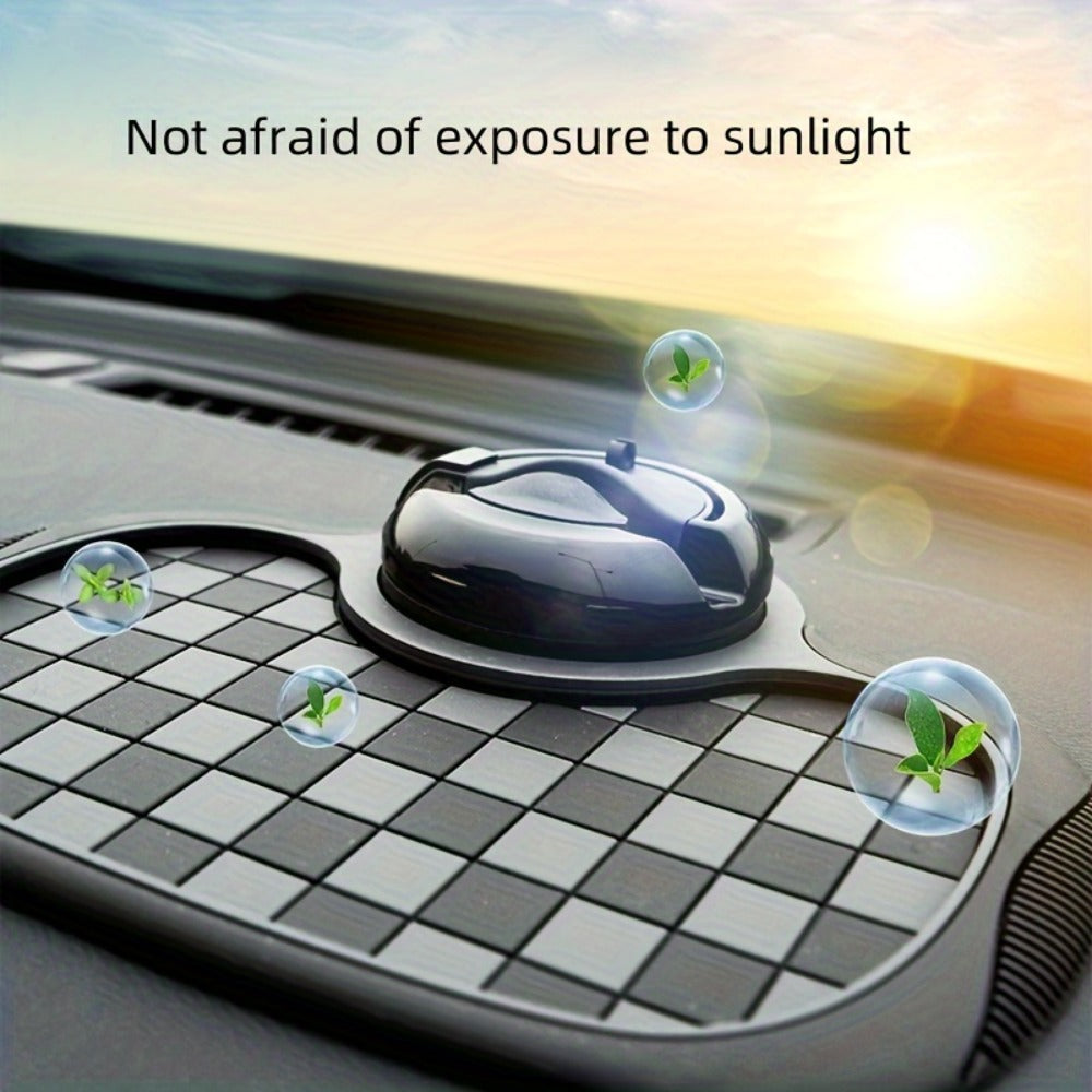 Car Dashboard Anti-Slip Pad with Phone Holder & Digital Number Plate Stickers – Multifunctional Non-Slip Dashboard Storage Mat for Car