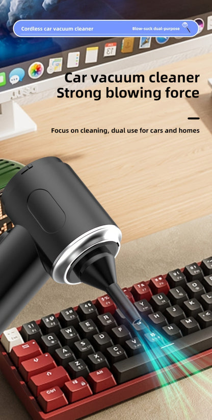 Handheld Vacuum Cleaner with Cordless T-Handle Design, Wet Pickup, Three Nozzles and USB Charging