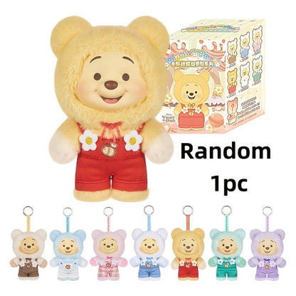 Winnie the Pooh Plush Toy MINISO Disney Candy Series, Licensed Stuffed Animal 1pc Random Style