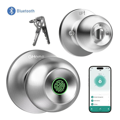 Smart Door Lock GHome K10 K10 PRO K20 and KD03 PRO Knob Models with Three or Four Access Methods