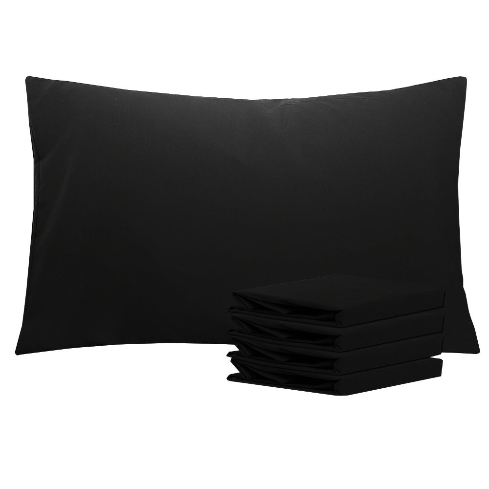 Pillowcases 4 Pack Queen 20x30 – Brushed Microfiber Soft Wrinkle-Free Fade-Resistant Envelope Closure Solid Color 32 Colors