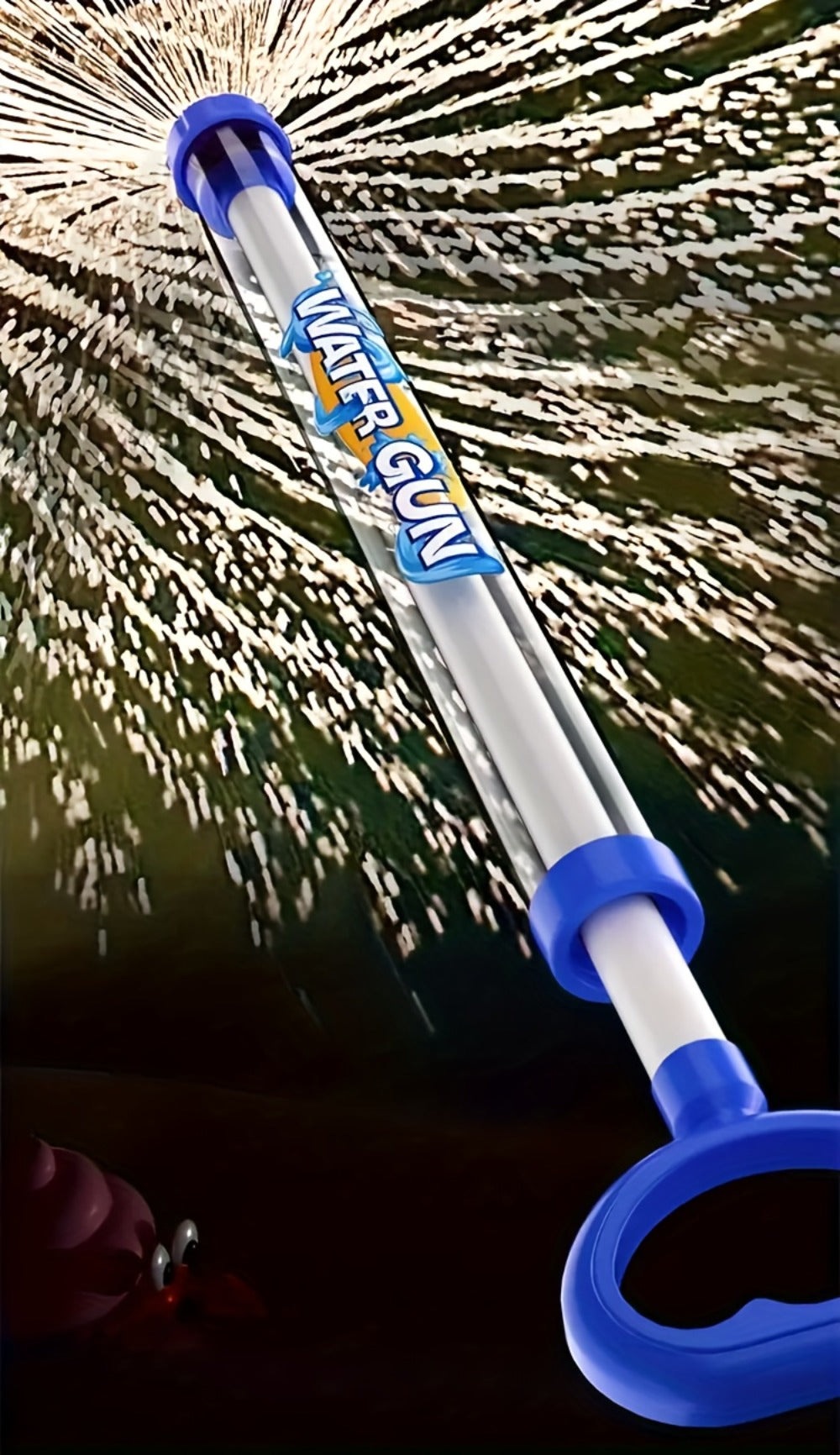 Firework-Shape Manual Water Blaster Set with Three or Six Pull-Push Wands in Blue, Purple and Pink