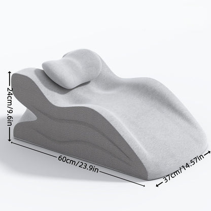 Wedge Pillow Memory Foam – Ergonomic Cervical & Lumbar Support for Stomach, Side & Back Sleepers | Breathable Removable Washable Cover