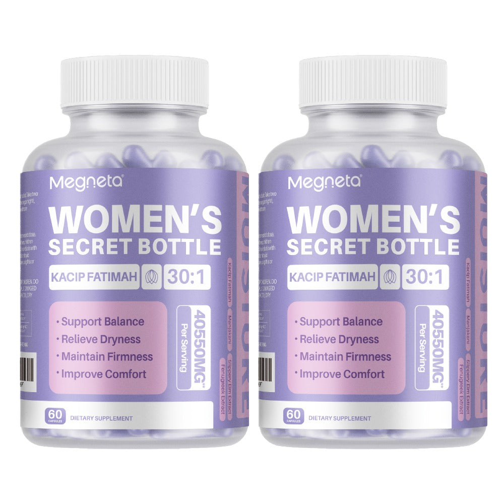 Kacip Fatimah Women's Herbal Capsules with Fenugreek, Maca Root, Manjakani & Slippery Elm Bark - Natural pH Balance