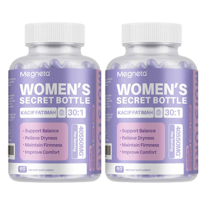 Kacip Fatimah Women's Herbal Capsules with Fenugreek, Maca Root, Manjakani & Slippery Elm Bark - Natural pH Balance