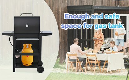 Propane Gas Grill Stainless Steel 3 & 4 Burner Outdoor BBQ Grill with Side Burner, Grill Cover & 344 Sq In Cooking Surface
