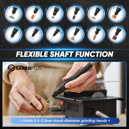 100W Electric Mini Table Saw with Woodworking Pen Set, 7-Speed & Angle Adjustable, 16mm Max Cutting Depth