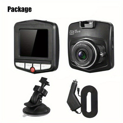 1080P Dash Cam for Cars – 2.2" LCD Display, Continuous Loop Recording, 24/7 Parking Surveillance, Motion Detection, No Battery Required