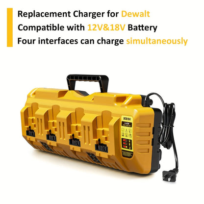 4-Port Dewalt Battery Charger DCB104 12V 20V Max 2 USB Ports for Entryways, Bedrooms and Living Spaces