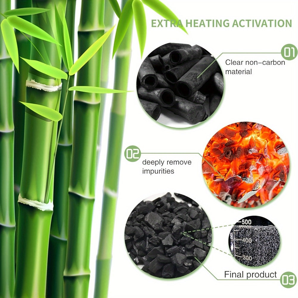 Bamboo Charcoal Air Purifying Bags Odor Absorber & Moisture Absorber Natural Activated for Entryways, Bedrooms and Living Spaces