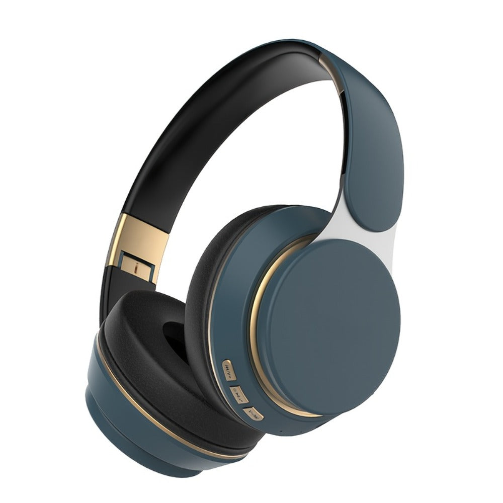 Foldable Wireless Over-Ear Headphones with FM Radio, TF Card Playback, 3.5mm AUX, Microphone and Six Colors