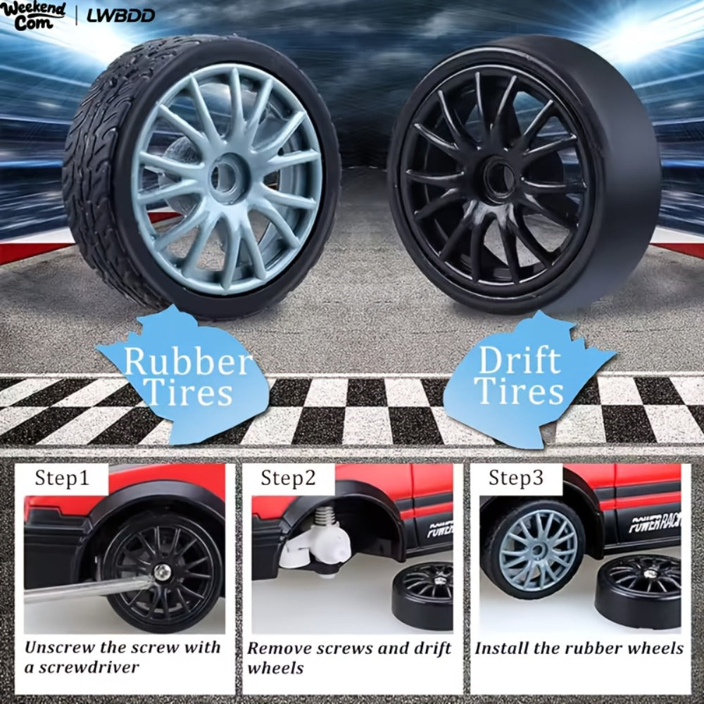 RC Drift Car 1:24 Scale 4WD High Speed Drifting Remote Control Sports Car for Adults Teens Boys Girls