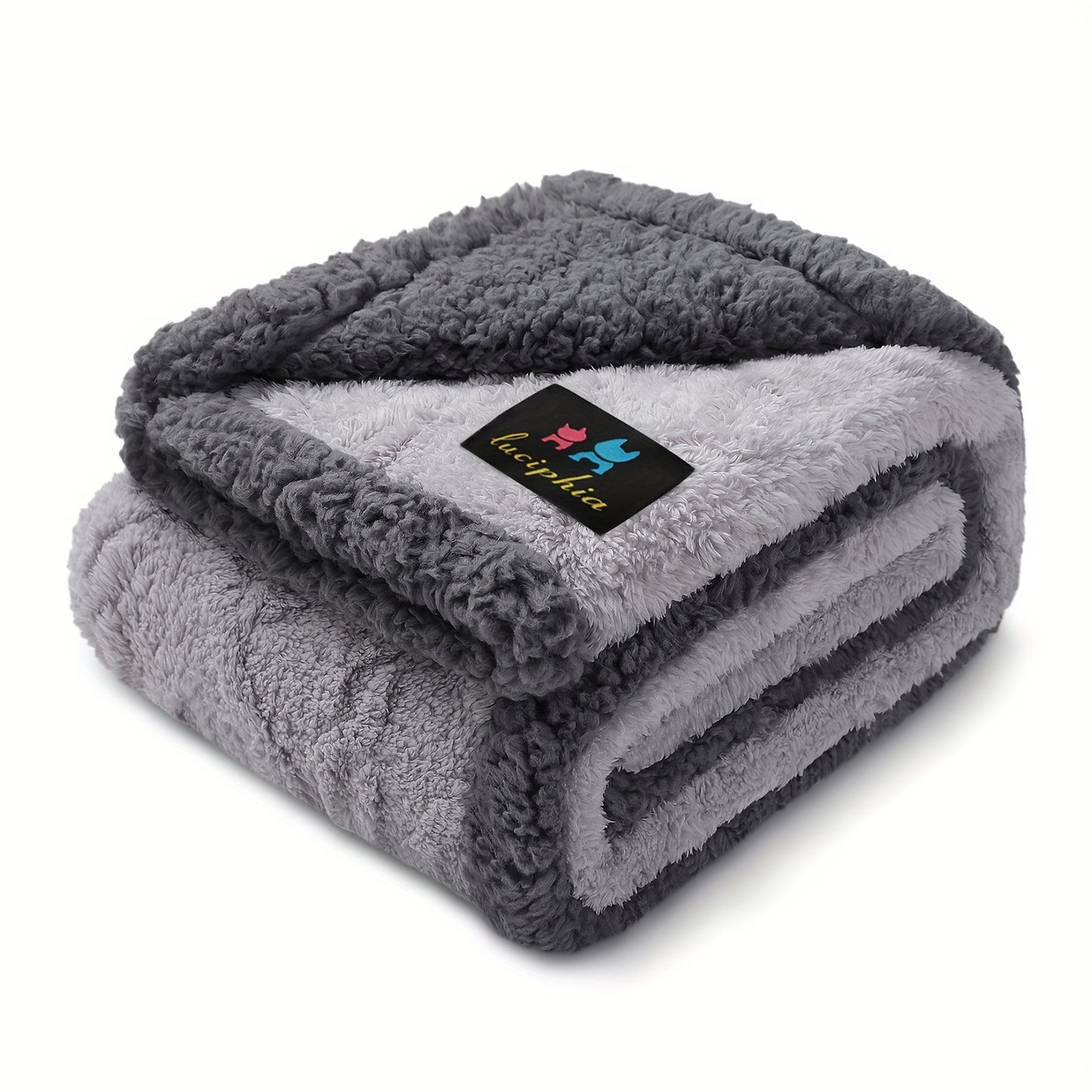Liquid-Proof Dog Blanket for Sofa & Bed – Reversible Sherpa Fleece Pet Throw Cover for Small Medium Large Dogs & Cats, 6 Sizes, 4 Colors