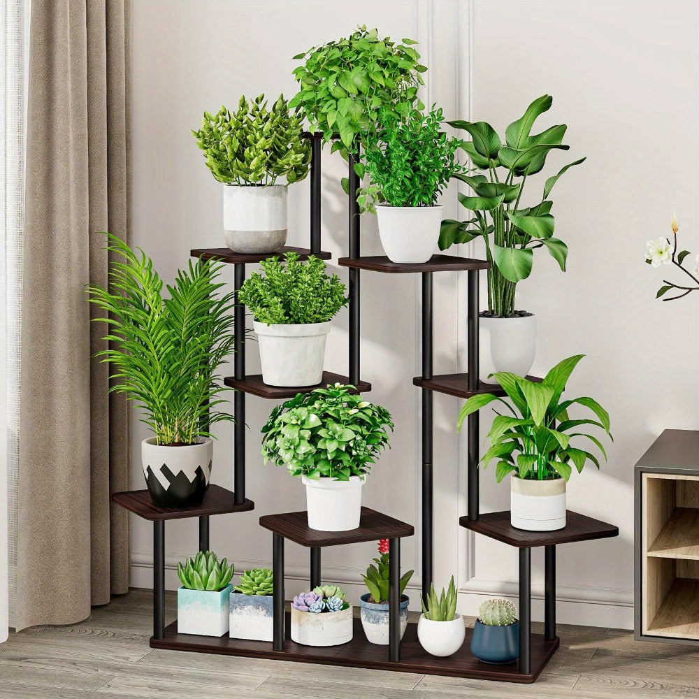 Plant Stand Indoor Multi Tier Corner Metal Flower Stand Tall Plant Shelf for Living Room Bedroom Patio for Garden, Patio and Yard Use