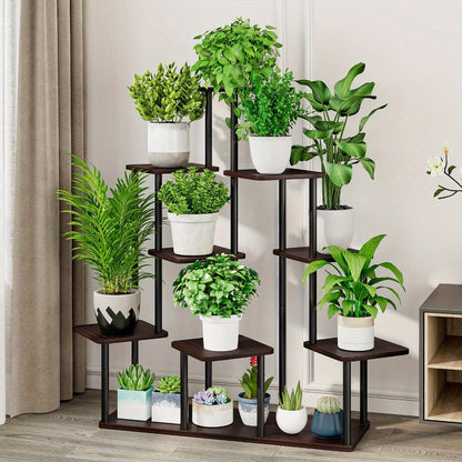 Plant Stand Indoor Multi Tier Corner Metal Flower Stand Tall Plant Shelf for Living Room Bedroom Patio for Garden, Patio and Yard Use