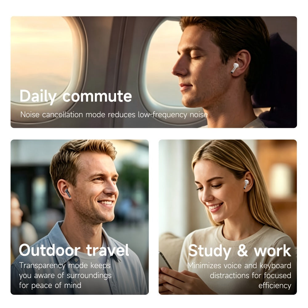 Wireless Earbuds Philips Bluetooth 6.0 Semi-Open Back with Rechargeable Case in White or Black