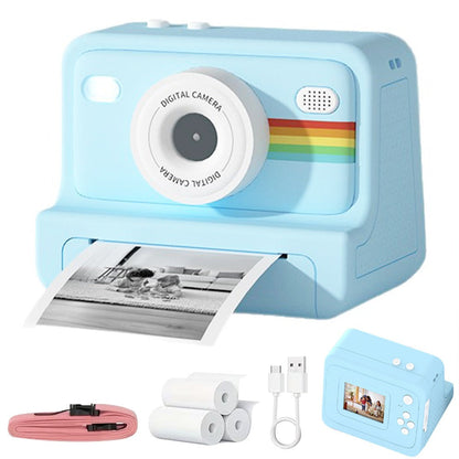 Instant Print Digital Camera with 1-Second Photo Printing, 1080P HD Screen, Selfie & Video Camera