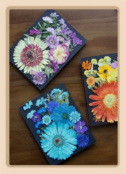 Dried Pressed Flowers for Resin 60pcs Real Pressed Flowers Dry Leaves Bulk Natural Herbs Kit for Scrapbooking DIY Art Crafts