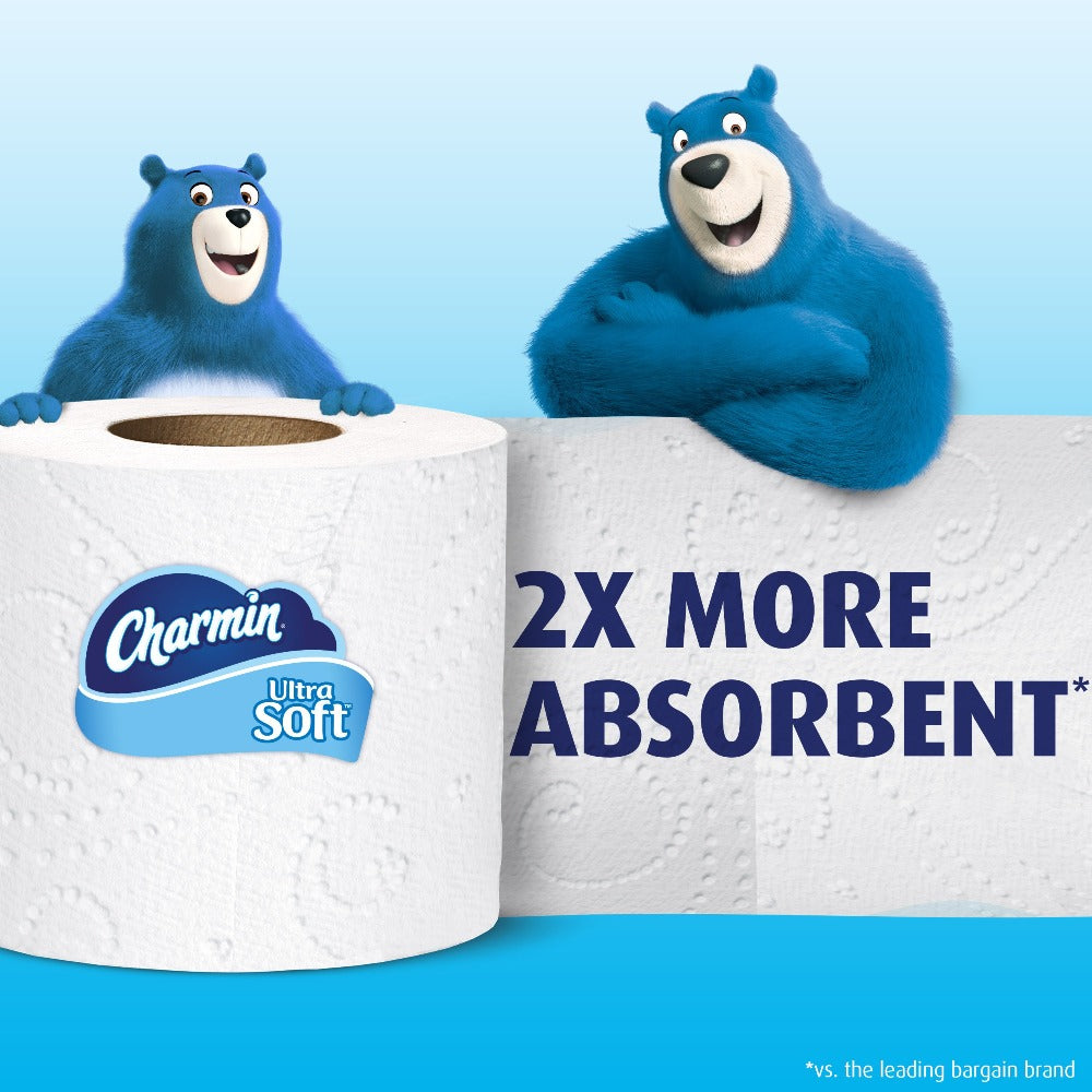 Charmin Ultra Toilet Paper Mega Roll - 2-Ply 200 Sheets per Roll, & Strong Bath Tissue, Available in Mega