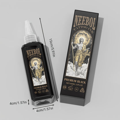 Tattoo Ink Neebol Black 3.38oz 100ml Single Bottle with Black Ink Configuration with Item-Specific Color, Capacity and Bottle Choices