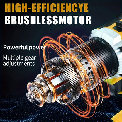Cordless Power Tool Combo Kit for Dewalt 20V Battery - Impact Wrench 1500Nm, Brushless Drill & Screwdriver Set for Home & Construction