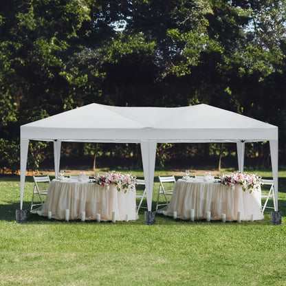 Party Tent 10x20ft 6 Sidewalls Commercial Canopy for Garden, Patio and Yard Use, with the Listed Configuration