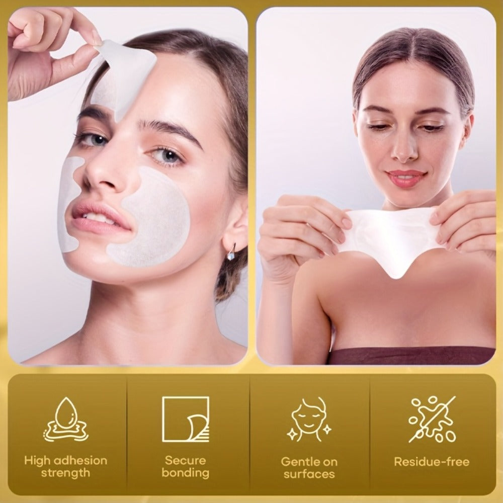 Anti-Wrinkle Face Patches 21pcs with Collagen Retinol Hyaluronic Acid & Aloe Vera – Forehead Smile Line Nasolabial Fold Overnight Skin