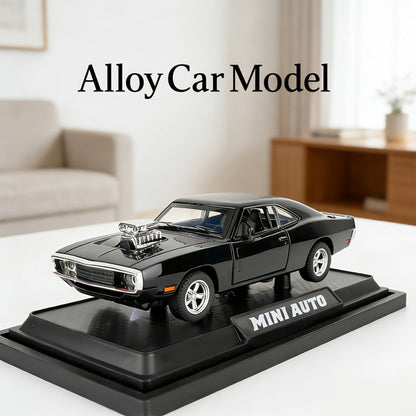 Dodge Challenger Diecast Model Car Zinc Alloy Collectible Static Replica, Highly Detailed Home & Office Decor