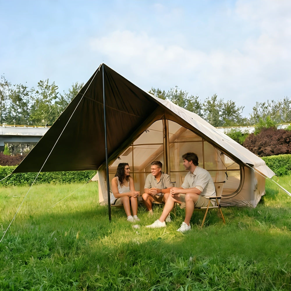 Inflatable Camping Tent 4-8 Person Air Cabin Glamping UV Protection for Garden, Patio and Yard Use