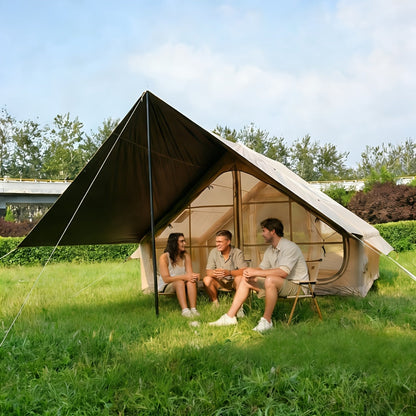 Inflatable Camping Tent 4-8 Person Air Cabin Glamping UV Protection for Garden, Patio and Yard Use