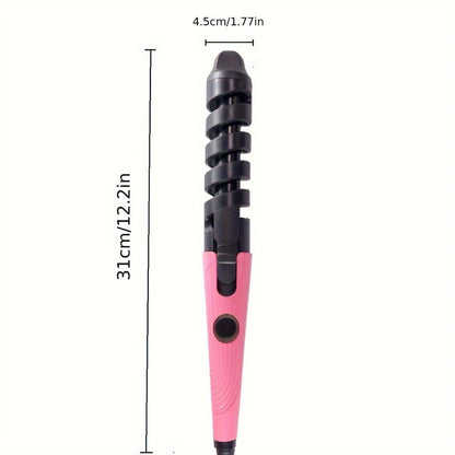 Spiral Curling Wand for Women Professional Hair Curler Electric Curl Iron Fast Heat-Up Waves, for Home, Travel and Salon Hair Styling