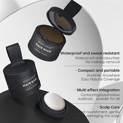 Beard Touch-Up Powder for Men - Instant Gray Coverage Beard Filler for Sparse Patchy Beard for Makeup, Travel and Everyday Vanity Use