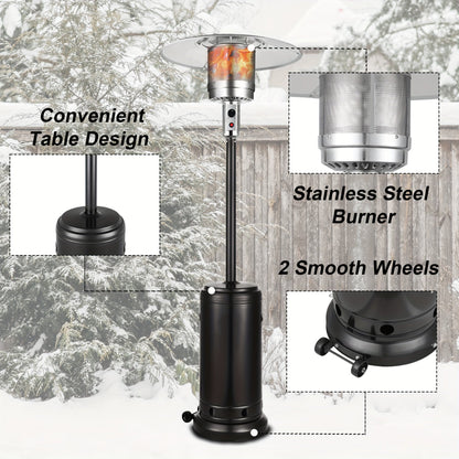 Patio Heater, Propane Outdoor Standing Stainless Steel Garden Party for Garden, Patio and Yard Use